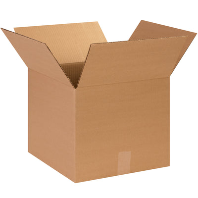 ECT-32 single wall kraft corrugated boxes in 14" x 14" x 12" dimensions deliver standard industrial strength for mid-weight shipping and storage applications. Bundle of 25 units reduces per-unit costs and freight overhead. Fully recyclable kraft construction supports sustainability initiatives.