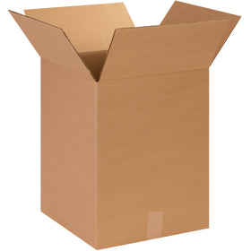Dependable 14x14x18 corrugated boxes manufactured from ECT-32 kraft material–engineered for standard-duty shipping, storage, and fulfillment operations. Single-wall construction balances strength and cost, making this cardboard box ideal for mid-weight products. Bundle of 25 cartons ready to ship.