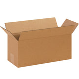 Ship long and narrow items efficiently with these 14x6x6" ECT-32 kraft corrugated boxes featuring a wide long-side opening for fast packing. Manufactured from single-wall kraft corrugated for reliable protection of wine bottles, umbrellas, carpet rolls, and similar products. Sold flat in bundles of 25 to maximize your warehouse storage and reduce freight costs.