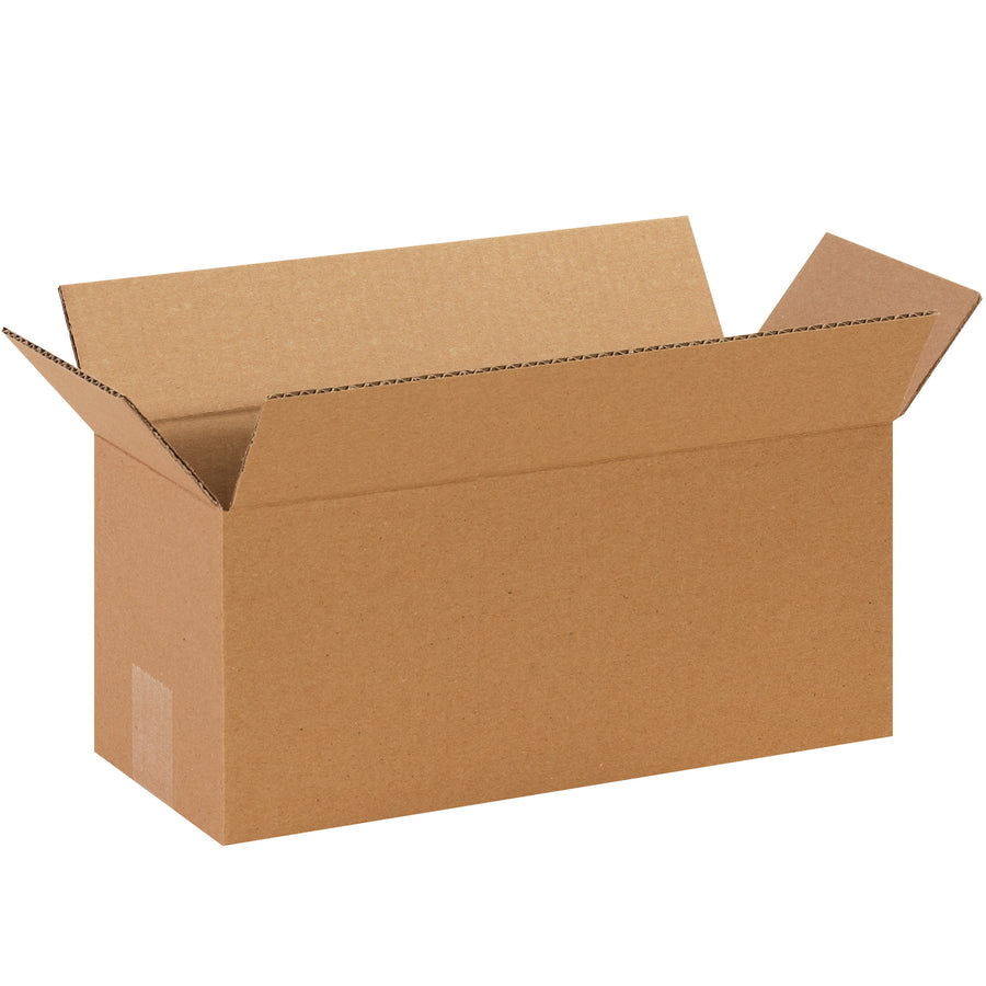 Ship long and narrow items efficiently with these 14x6x6" ECT-32 kraft corrugated boxes featuring a wide long-side opening for fast packing. Manufactured from single-wall kraft corrugated for reliable protection of wine bottles, umbrellas, carpet rolls, and similar products. Sold flat in bundles of 25 to maximize your warehouse storage and reduce freight costs.