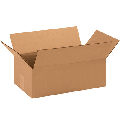 ECT-32 kraft corrugated shipping boxes in 14"  8"  5" dimensions ship and store completely flat, maximizing warehouse efficiency. Bundle of 25 boxes reduces per-unit cost while delivering proven stacking strength. Perfect for mid-size shipments requiring reliable protection without excess weight.