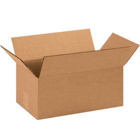 Standard ECT-32 kraft corrugated boxes sized 14"  8"  6" for efficient mid-weight shipping and storage. Each bundle includes 25 boxes, designed to stack reliably and reduce freight costs through optimized dimensioning. Recyclable material supports sustainable warehouse operations.