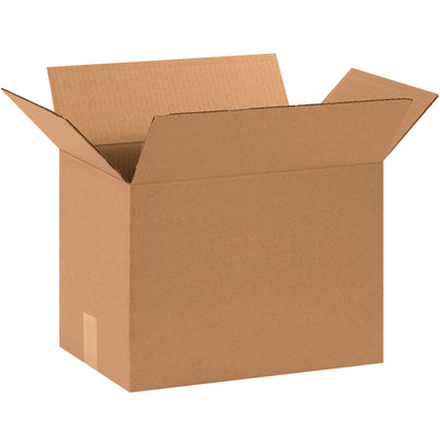 Dependable 15x10x14" ECT-32 kraft corrugated boxes designed for standard-weight industrial shipments. Each bundle includes 25 boxes with proven stacking strength and reliable crush resistance. Recyclable material reduces your carbon footprint while maximizing freight efficiency.