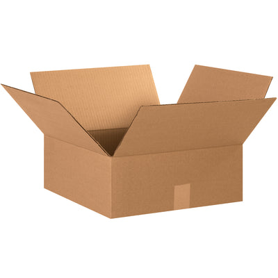 These 15x15x6 flat corrugated boxes deliver reliable ECT-32 kraft construction for shallow-profile products. Bundle of 25 ships flat–reducing storage footprint and freight costs while maintaining full stacking strength. Ideal for apparel, books, artwork, and picture frames.