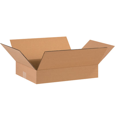 Ship smart with our 16x12x3" ECT-32 kraft corrugated cartons–engineered for shallow products like apparel, books, and picture frames. Each bundle of 25 arrives flat to maximize your warehouse storage and cut freight costs. Reliable single-wall construction rated for secure stacking and handling.