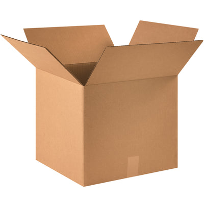 Heavy-duty 16x16x14 corrugated shipping boxes built for demanding warehouse operations. ECT-32 kraft construction delivers reliable stacking strength and crush resistance for mid-weight product protection. Bundle of 25 cartons optimized for freight efficiency and cost-per-box savings.