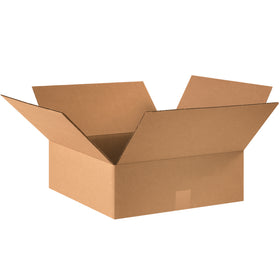 Ship shallow products efficiently with 16x16x5 corrugated cartons manufactured from durable ECT-32 kraft material. Each bundle of 25 boxes ships flat to save valuable warehouse and freight costs. Perfect for apparel, books, artwork, and picture frames.