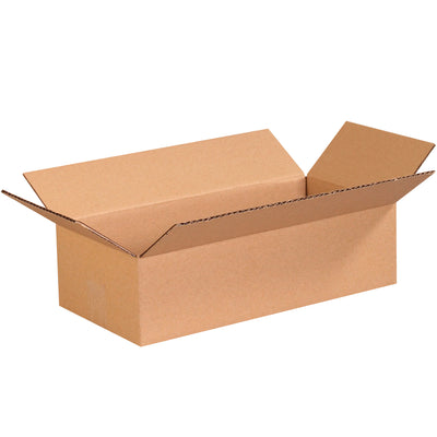 Ship shallow products efficiently with these 16x8x4 ECT-32 kraft corrugated boxes. Ideal for apparel, books, artwork, and picture frames, these cardboard shipping cartons ship flat to maximize warehouse storage and reduce freight spend. Sold in bundles of 25.