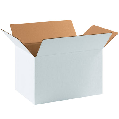 Professional white corrugated shipping boxes sized 17.25" x 11.25" x 10" with durable ECT-32 construction. Each bundle contains 25 cartons ready for immediate use. The crisp white surface showcases applied labels and shipping instructions, making your brand and handling details instantly visible to carriers and recipients.