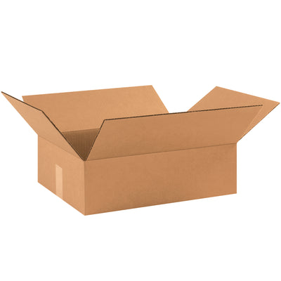 ECT-32 kraft corrugated boxes engineered for shallow-profile shipping. At 17" × 13" × 5", these cartons maximize density and reduce freight costs for apparel, books, frames, and artwork. Sold as a bundle of 25 and ship flat for efficient warehouse storage.