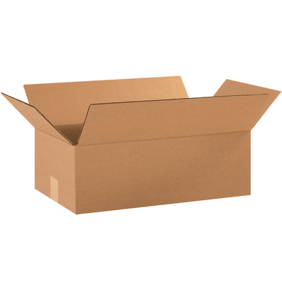 Dependable 18x10x6 corrugated shipping boxes built from ECT-32 kraft material for mid-weight product protection. Sold in bundles of 25 to maximize warehouse efficiency and reduce per-unit freight costs. Fully recyclable and stackable for optimal storage space.