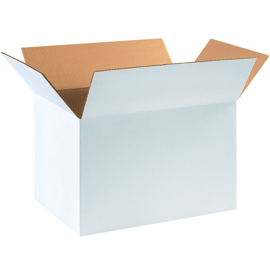 Ship with confidence using ECT-32 white corrugated boxes engineered for reliable stacking and freight efficiency. These 18x12x12 shipping cartons deliver the same durability as standard kraft boxes while presenting a crisp, professional appearance that makes applied labels and shipping instructions stand out. Bundle of 25 boxes reduces per-unit costs and minimizes storage footprint.