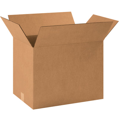 Versatile 18.5" x 12.5" x 14" kraft corrugated shipping boxes built from ECT-32 single-wall material–ideal for mid-weight products. Sold in bundles of 20 for volume efficiency. Fully recyclable and engineered for reliable stacking performance in warehouse and fulfillment operations.