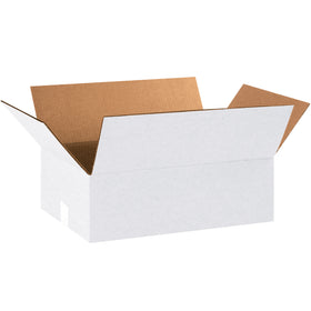 ECT-32 single-wall white corrugated boxes designed for warehouse managers who need reliable, label-ready shipping cartons. 18" × 12" × 6" dimensions provide 1,296 cu. in. of usable space with strong stacking performance. Sold as 25-box bundle–ideal for freight consolidation and inventory management.
