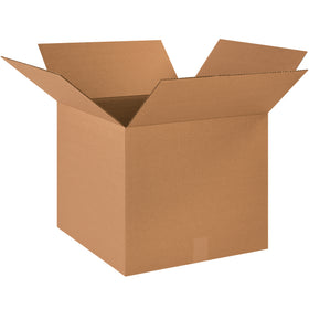 ECT-32 single wall kraft corrugated shipping boxes in 18" x 18" x 16" dimensions–the industry standard for packing small electronics and medium-weight products. Each bundle contains 20 boxes that ship flat, maximizing your warehouse storage efficiency and reducing inbound freight spend. Rated for reliable stacking performance in distribution and fulfillment operations.