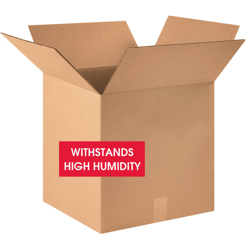 Engineered for high-performance storage and shipping, these 18x18x18 corrugated boxes feature V3c 350# single-wall construction with water-resistant adhesive (WRA) for superior equipment protection. Military-specification rated, sold in bundles of 10 kraft boxes to maximize freight efficiency and reduce per-unit costs.