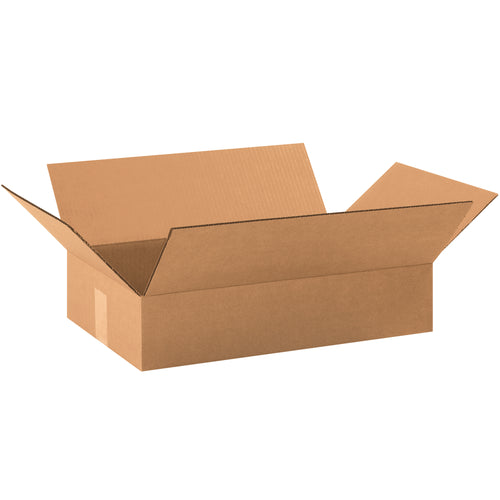 Ship smarter with these 19x12x4 ECT-32 kraft corrugated boxes–engineered for shallow products like apparel, books, and artwork. Bundle of 25 ships flat to maximize your warehouse efficiency and cut freight expenses. Reliable single-wall construction that stacks securely in transit.