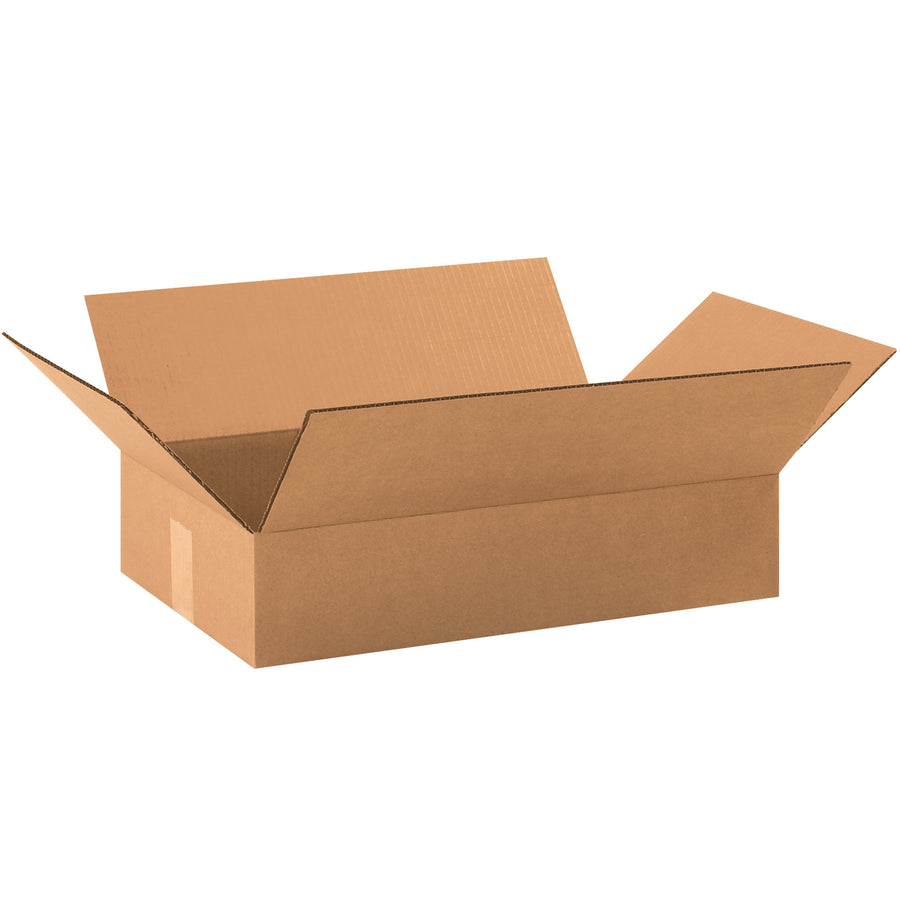 Ship smarter with these 19x12x4 ECT-32 kraft corrugated boxes–engineered for shallow products like apparel, books, and artwork. Bundle of 25 ships flat to maximize your warehouse efficiency and cut freight expenses. Reliable single-wall construction that stacks securely in transit.