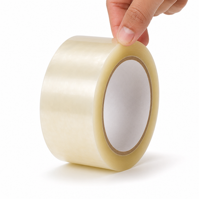 2" x 55 yd Clear Polypropylene Carton Sealing Tape - Economy, 1 Pack — image 1