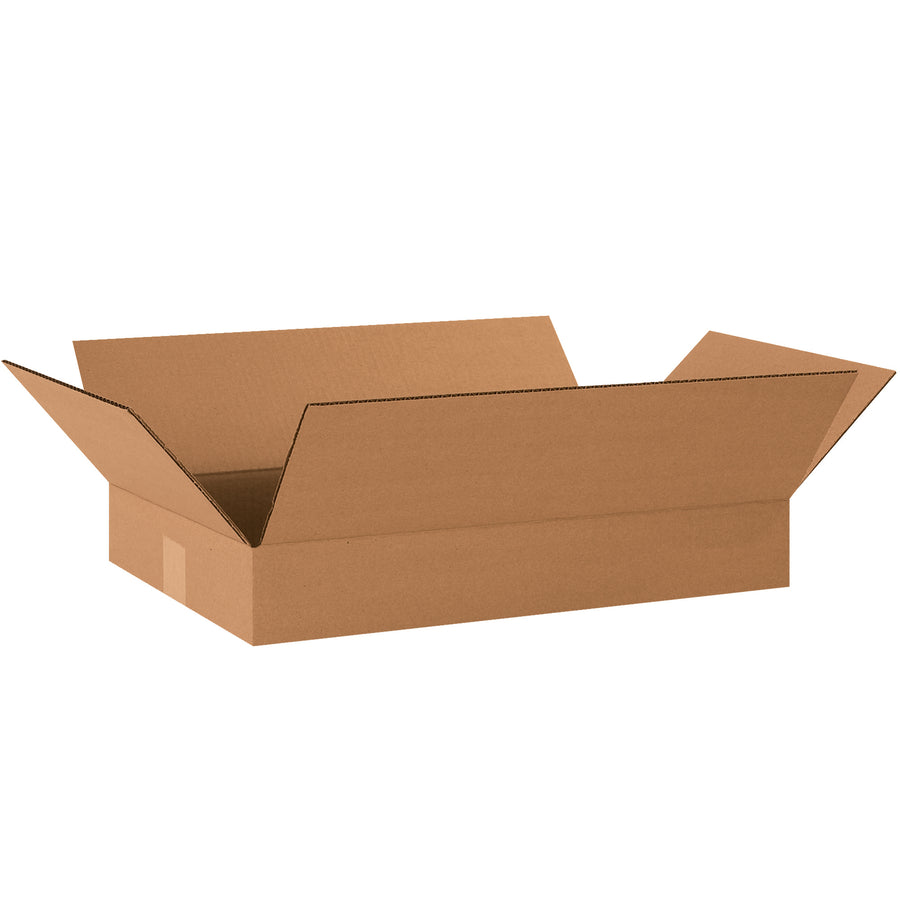 Ship smarter with these 20x12x3 shallow-depth corrugated boxes made from ECT-32 kraft material. Each bundle of 25 arrives flat to maximize your warehouse storage and cut freight costs. Ideal for apparel, books, frames, and artwork‚engineered for efficient packing and stacking.