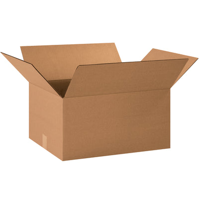 Industrial-grade 20x15x10" corrugated shipping boxes made from ECT-32 single-wall kraft material. This bundle of 20 kraft cartons delivers reliable stacking performance and cost-effective protection for standard warehouse fulfillment. Recyclable corrugated construction maximizes freight efficiency while reducing packaging waste.