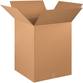 ECT-32 kraft corrugated boxes sized 20" x 20" x 28" deliver standard strength performance for mid-weight shipping and storage applications. Sold as a convenient bundle of 10, these recyclable cardboard cartons maximize freight efficiency and reduce per-unit packaging costs for warehouse and fulfillment operations.