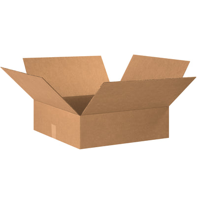 ECT-32 kraft corrugated boxes sized 20" × 20" × 6" deliver reliable single-wall protection for lightweight to mid-weight products. The shallow 6" depth minimizes dimensional weight charges and maximizes pallet density, reducing your per-unit freight costs. Ships flat in bundles of 15 to maximize your warehouse efficiency.