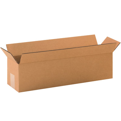 Ship long, narrow items efficiently with these 20x5x5 ECT-32 kraft corrugated boxes. The long-side opening design eliminates packing friction and speeds fulfillment for wine bottles, umbrellas, carpet rolls, and similar products. Sold as a bundle of 25 boxes flat for maximum warehouse space efficiency.