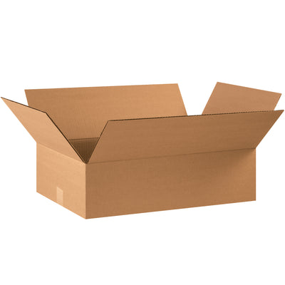 ECT-32 kraft corrugated boxes sized 22" × 12" × 6" deliver reliable protection for shallow products while maximizing freight efficiency. These shipping cartons ship flat in bundles of 25, reducing your storage footprint and transportation costs. Perfect for apparel, books, picture frames, artwork, and mirrors.