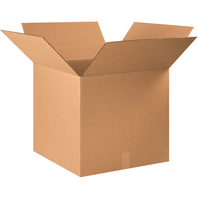 Heavy-duty 22x20x20 corrugated boxes built from ECT-32 kraft material for reliable shipping and storage. Bundle of 15 boxes delivers maximum stacking strength and freight efficiency for warehouse operations. Recyclable kraft cartons meet industrial shipping demands at volume savings.