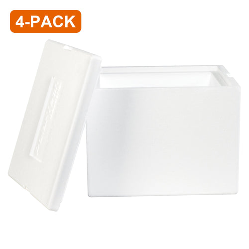 12x10x9 Insulated Foam Container, 4-Pack