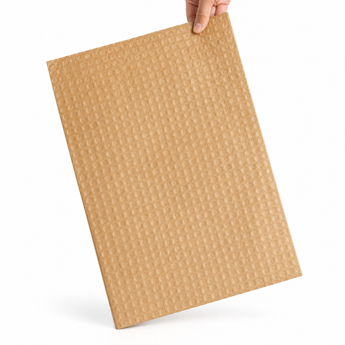 23x15 Kraft Paper Bubble Sheets - Cushioning, Perforated Roll