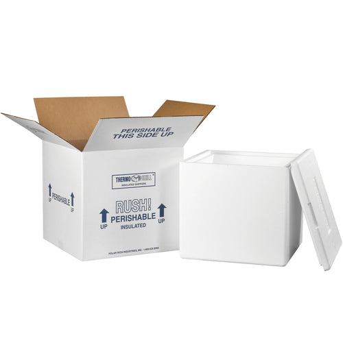 Pre-assembled insulated shipping kit (13
