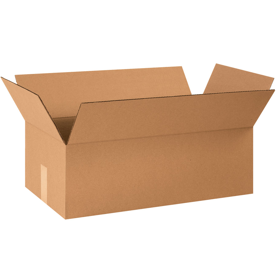 ECT-32 single wall corrugated boxes engineered for demanding warehouse and fulfillment operations. These 24" x 12.5" x 8" kraft cartons deliver proven stacking strength and freight efficiency in bundles of 20. Manufactured from 100% recyclable corrugated material to reduce shipping costs while maintaining product protection.