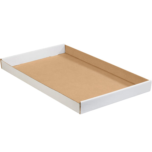 Ship smarter with ECT-32 white corrugated trays designed for lightweight parts distribution and warehouse organization. These 24