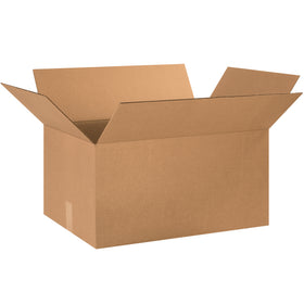ECT-32 kraft corrugated boxes in 24"×16"×12" dimensions deliver reliable stacking strength for warehouse and fulfillment operations. Each bundle contains 10 boxes manufactured from single-wall kraft corrugated material rated for standard industrial shipping loads. Recyclable, cost-effective packaging that reduces freight waste and maximizes pallet density.