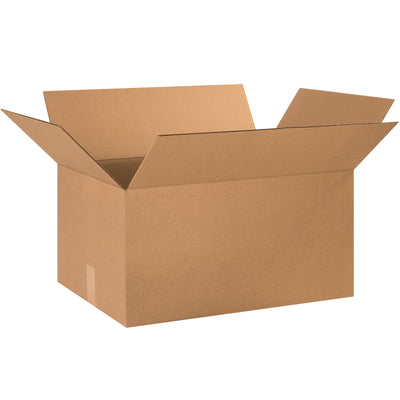 ECT-32 kraft corrugated boxes in 24"×16"×12" dimensions deliver reliable stacking strength for warehouse and fulfillment operations. Each bundle contains 10 boxes manufactured from single-wall kraft corrugated material rated for standard industrial shipping loads. Recyclable, cost-effective packaging that reduces freight waste and maximizes pallet density.