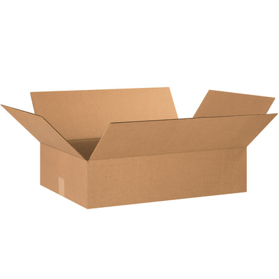 ECT-32 kraft corrugated boxes in 24" x 16" x 6" dimensions–engineered for shallow product shipping with excellent stacking strength. Sold in bundles of 20 and ship flat to maximize storage efficiency and reduce inbound freight costs. Ideal for apparel, books, artwork, and picture frames.