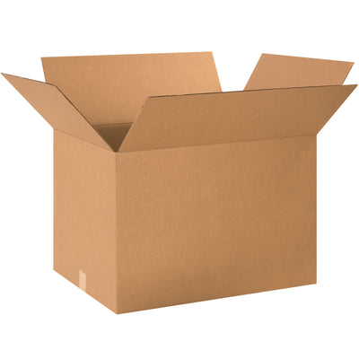 ECT-32 kraft corrugated boxes in 24x18x16" dimensions‚the workhorse size for mid-weight industrial shipping and storage. Bundle of 15 units delivers proven stacking performance and freight efficiency for warehouse operations. Recyclable corrugated construction meets cost and sustainability standards.