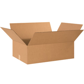 ECT-32 kraft corrugated boxes engineered for reliable mid-weight shipping and storage. 24" x 18" x 8" dimensions pack efficiently on pallets, maximizing freight density while maintaining structural integrity. Sold as a bundle of 20 cartons.