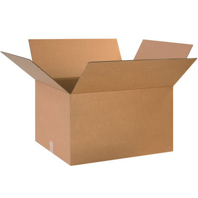 ECT-32 kraft corrugated boxes built for industrial warehouses and fulfillment operations. These 24" x 20" x 14" shipping cartons deliver reliable stacking strength and freight efficiency for mid-weight products. Sold in bundles of 10–scale up with volume discounts.