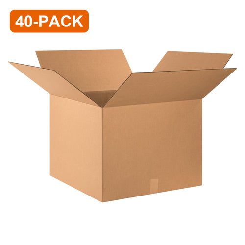 24x24x18 ECT-32 Kraft Corrugated Shipping Boxes, 40-Pack (4 Bundles of 10)