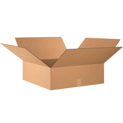 Ship shallow products efficiently with these 24x24x8 corrugated boxes manufactured from ECT-32 kraft material. Sold as a bundle of 10 and ship flat to maximize storage and freight efficiency. Perfect for apparel, books, picture frames, and artwork.