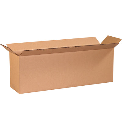 Ship long, narrow items efficiently with these 24x6x8 ECT-32 kraft corrugated boxes. Wide lengthwise openings accelerate packing while ECT-32 single-wall construction handles regional freight. Sold in bundles of 25 for maximum volume savings.