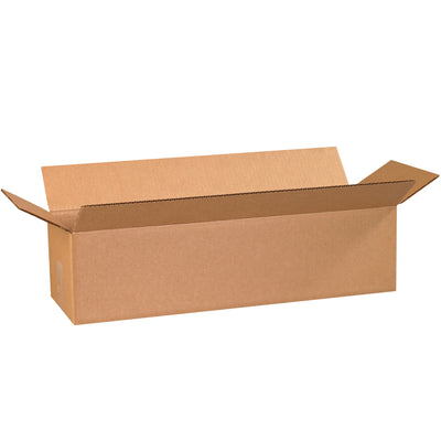 Purpose-built 24x8x6" corrugated shipping boxes with long-side openings for efficient packing of narrow items like wine bottles, umbrellas, and carpet rolls. ECT-32 kraft construction provides reliable protection at volume pricing. Sold flat in bundles of 25 for maximum freight efficiency and storage savings.