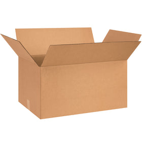 ECT-32 kraft corrugated boxes sized 26" × 15" × 12" deliver dependable stacking performance for high-volume shipping and storage operations. Sold as a bundle of 20 units, these standard-strength cardboard shipping boxes maximize freight efficiency while maintaining structural integrity. Fully recyclable and built for demanding warehouse environments.