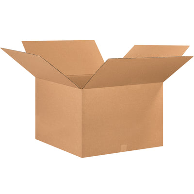 Heavy-duty 26x26x16 corrugated shipping cartons built with ECT-32 kraft material for reliable stacking and freight efficiency. Each bundle includes 10 boxes–perfect for mid-size shipments in warehouse, fulfillment, and distribution operations. Recyclable kraft construction reduces environmental impact while maintaining maximum load capacity.