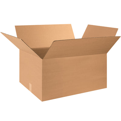 ECT-32 kraft corrugated boxes in 28" × 18" × 12" dimensions, sold as a bundle of 15 units. Built for warehouse, fulfillment, and shipping operations with reliable stacking performance and superior freight efficiency. Recyclable material reduces environmental footprint while maintaining strength standards.