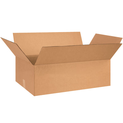 Ship smarter with these 28x18x8" ECT-32 kraft corrugated boxes–engineered for shallow products like apparel, books, and artwork. Bundle of 15 ships flat, cutting storage footprint and freight costs. ECT-32 single-wall construction delivers reliable protection with proven stacking performance.