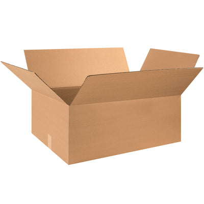 ECT-32 single wall kraft corrugated boxes in 28x20x10" dimensions deliver reliable stacking strength for high-volume fulfillment operations. This bundle of 15 ships flat to maximize storage efficiency and freight savings. Industry-standard protection at volume pricing.